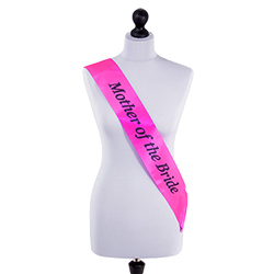 Stunning Neon Pink Mother of the Bride Sash