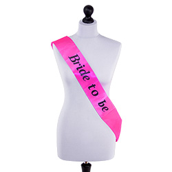 Neon Pink Bride To Be Sash
