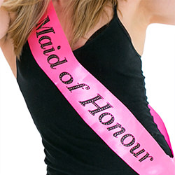 The bright material stands out against the dark coloured top.