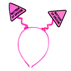 Neon Pink Mother-of-the-Groom headboppers 