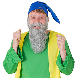 Somebody wearing the grey beard.