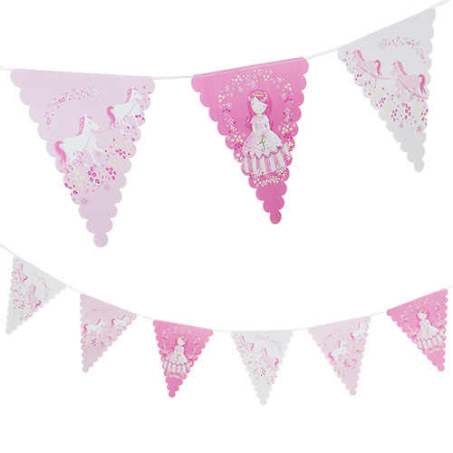 Princess bunting on a white background.