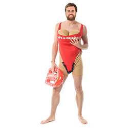 Baywatch themed lifeguard outfit