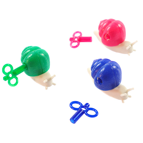 3 Coloured Racing Snails