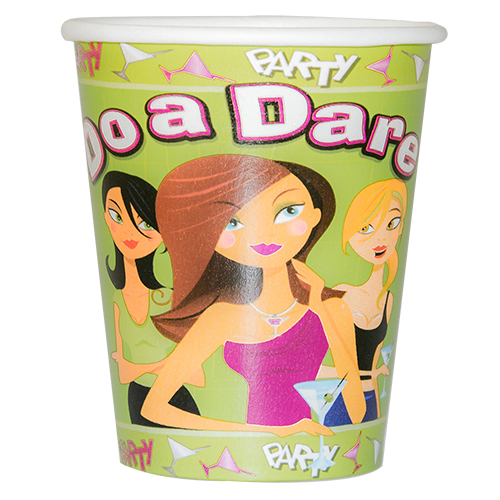 Hen party dare cup close up