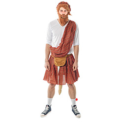 Well Hung Highlander Costume In Front Of White Background