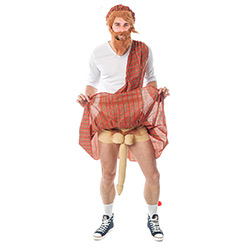 Well Hung Highlander Costume Showing The Novelty Willy