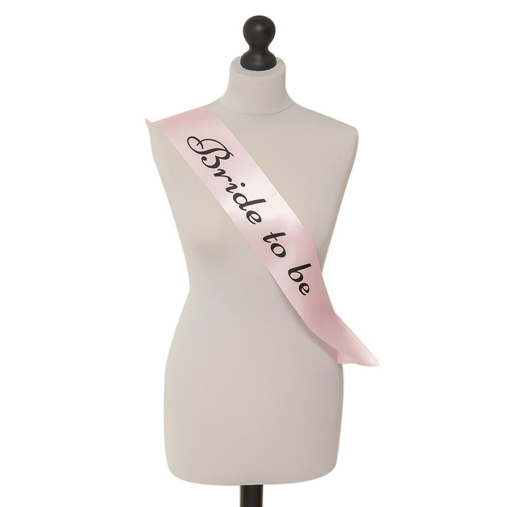 Hen Night Bride To Be Sash Pink £1 29 50 In Stock Last Night Of Freedom