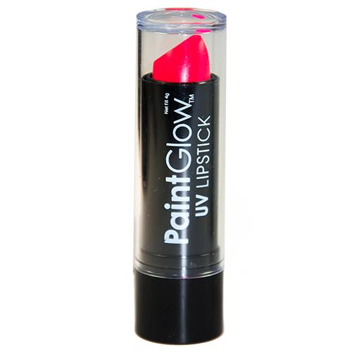 Pink UV lipstick with a top on
