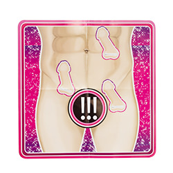 An image of a male crotch area with willies dotted around