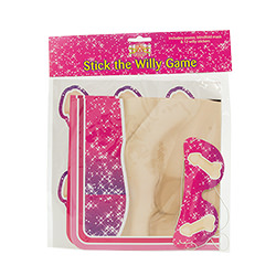 Stick the Willy hen party game in its packaging 