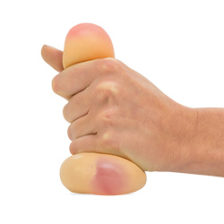 A stress willy being squeezed