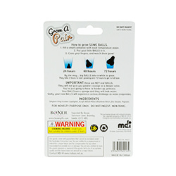 The back of the Grow a Pair packaging