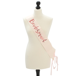 Team bride bridesmaid sashes