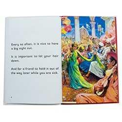 One of the pages of The Ladybird Book of The Big Night Out 