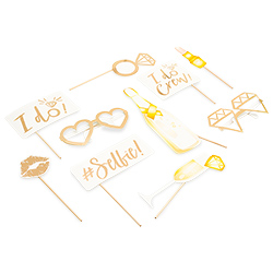 The range of photo booth props