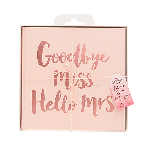 Team bride advice book.