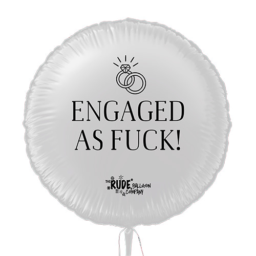 White engaged as balloon.