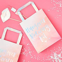 The bag seen with other items from the bride tribe set.