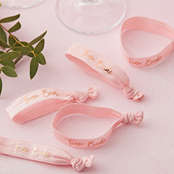 The bands seen on a table.