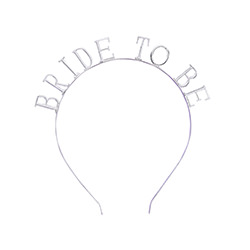 The bride to be headband on a white background.