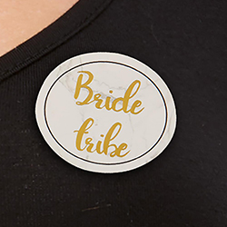 One of the badges being modelled.