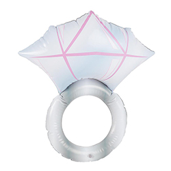 An inflatable diamond ring.
