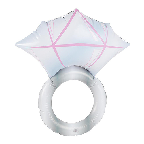 An inflatable diamond ring.