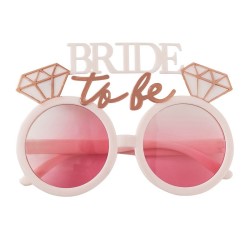 The bride to be glasses on a white background.