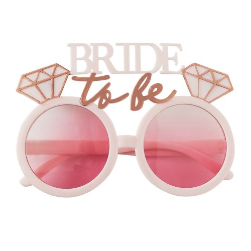 The bride to be glasses on a white background.