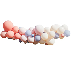 Balloon arch on a white background.