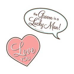 Two fun signs on a white background