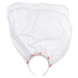 Product Image Of White Veil On White Background