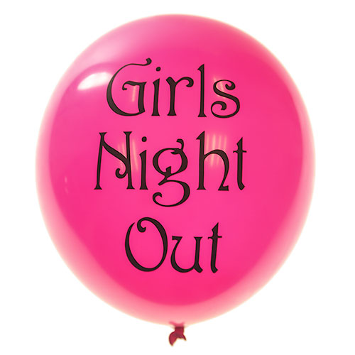 Girls Night Out Balloons in Pink Latex