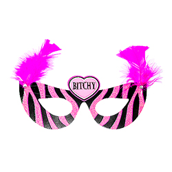'Bitchy' masquerade mask