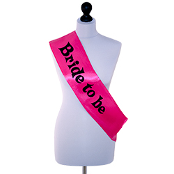 Pink Bride To Be Sash
