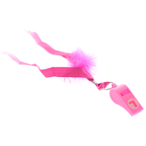 Hen Party Do Hen Night Novelty Fluffy Feather Plastic Pink Whistle Necklace@LED5 