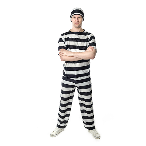 Orange Escaped Prisoner Costume - £14.99 - 46 In Stock - Last Night of ...