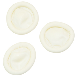 Three mini condoms next to each other