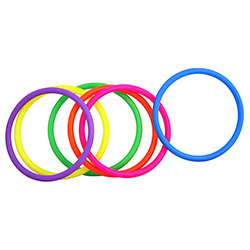 Penis Hoopla Rings On White Background