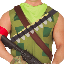 Model Wearing Shot Bandolier