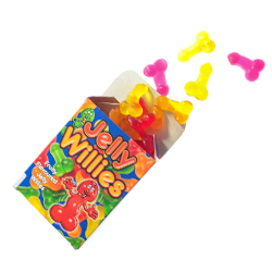 Willy Shaped Jelly Sweets Out Of Packaging