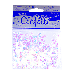 Iridescent Heart Confetti