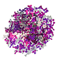 Willy Throwing Confetti On White Background