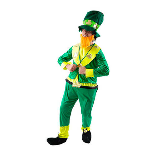 Green and gold Leprechaun costume