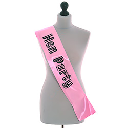 Pink Hen Night Sash 