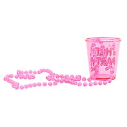 Pink Hen Party Shot Glass On Side 