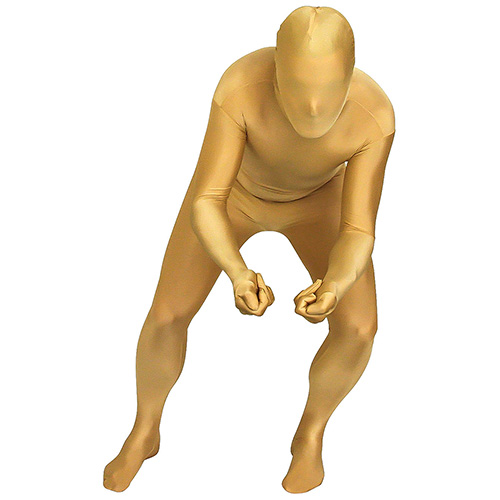 Gold Morphsuit Skiing 