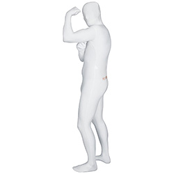 White Morphsuit Showing Guns